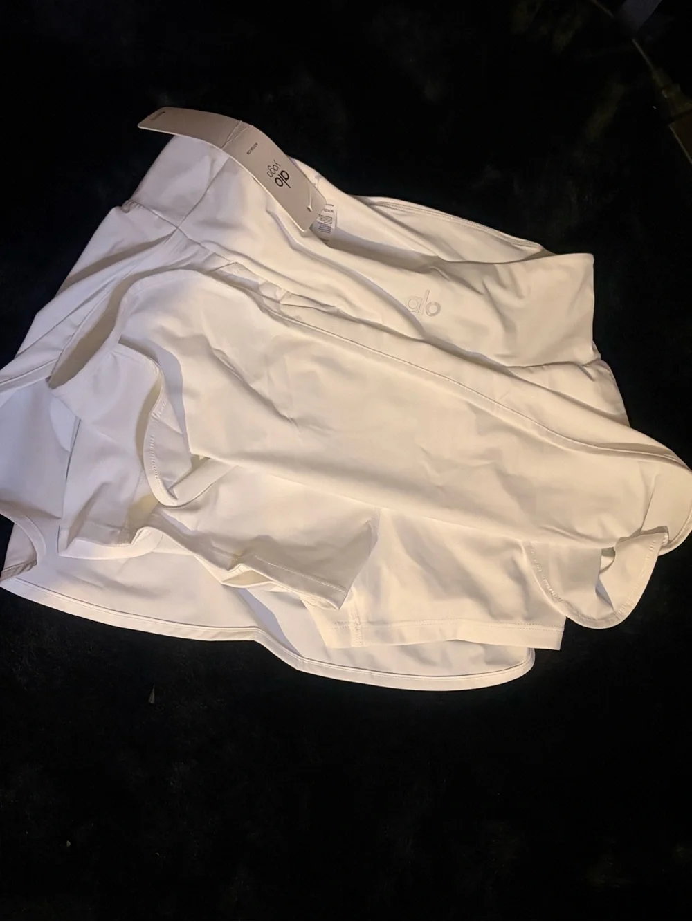 Alo White Active Skirt